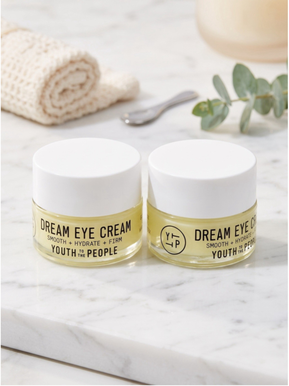 Youth To The People Dream Eye Cream Mini Duo Hydrating Firming Vegan 0.17 fl oz